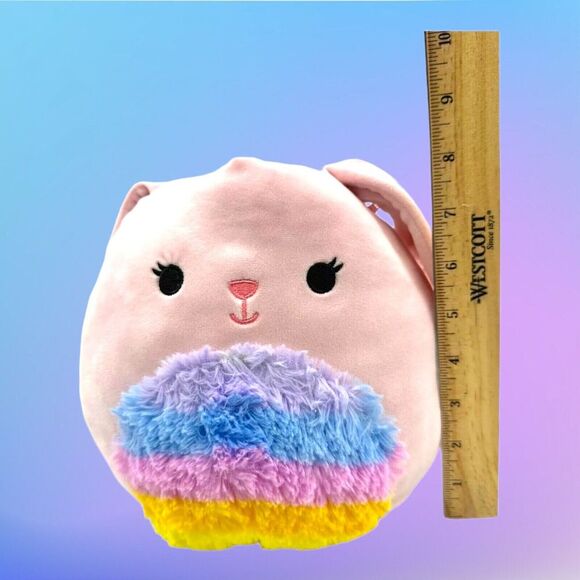 Squishmallow Bop the Bunny Rainbow Belly 8 inch 2022 Animal Toy Plush Kellytoy - Picture 8 of 12